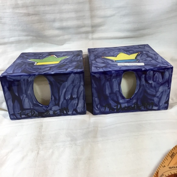 Jean Mcdermitt hand painted bookends - Picture 3 of 3